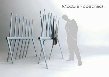 Modular Coatrack Allows You to Spare A Lot Of Space