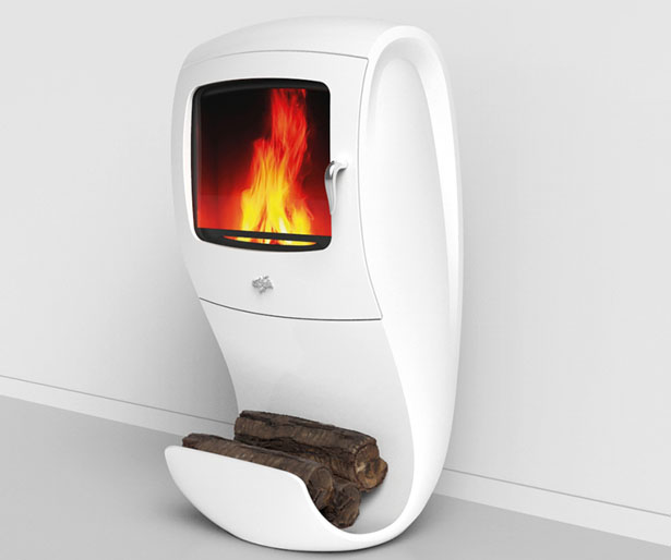 Godin Cobra Wood Stove by Jerome Olivet