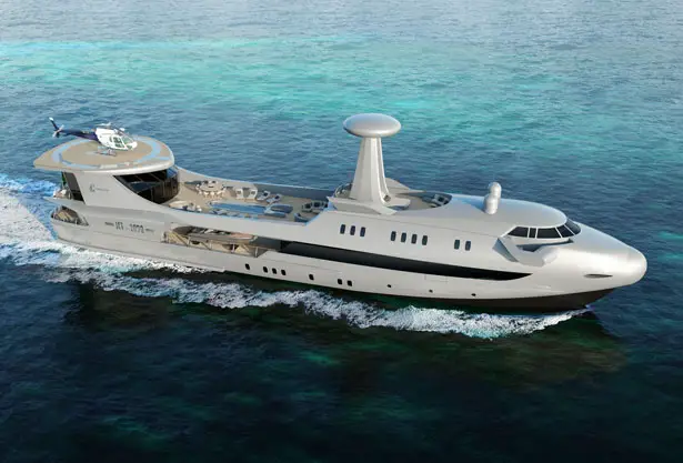 CODECASA JET 2020 Superyacht Looks Like a Jumbo Jet of The Ocean