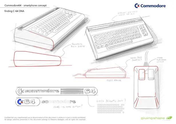 Commodore 64 Branded Smartphone Concept by Massimo Battaglia