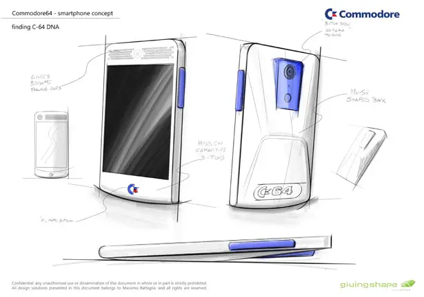 Commodore 64 Branded Smartphone Concept by Massimo Battaglia