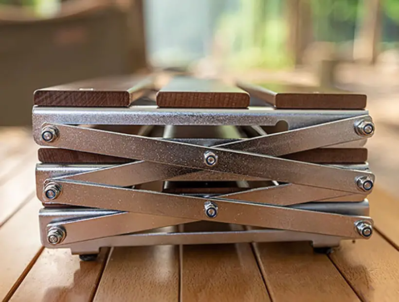 Compact Outdoor Folding Storage Shelf