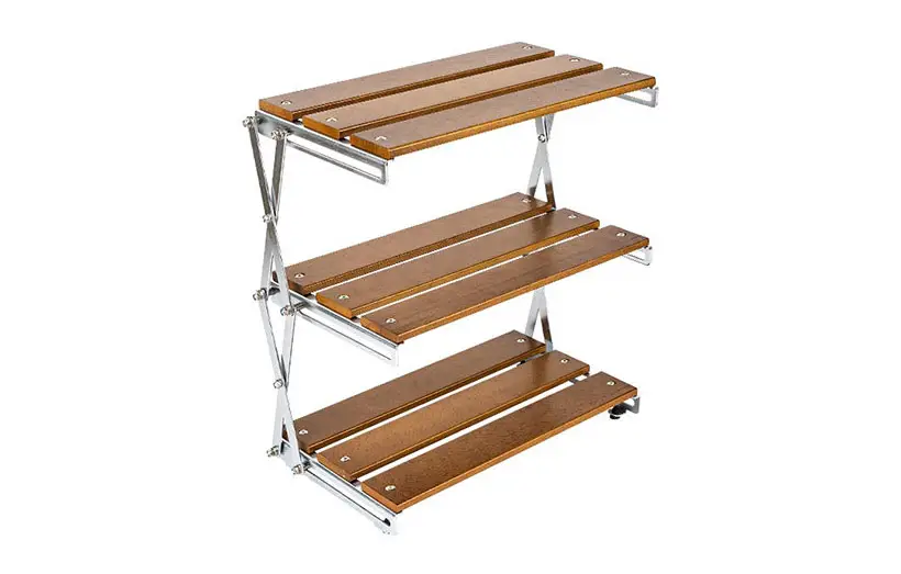 Compact Outdoor Folding Storage Shelf