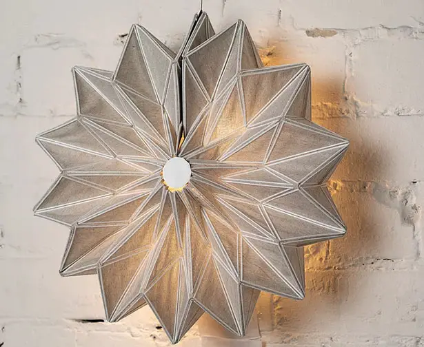 Conductive Origami Lamp by Yael Akirav
