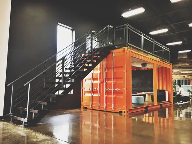 Custom Container Office Space by RAREdesignco