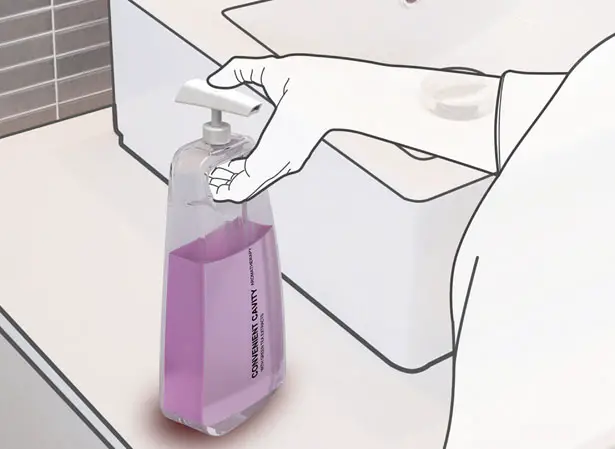 Convenient Cavity Shampoo Bottle Design