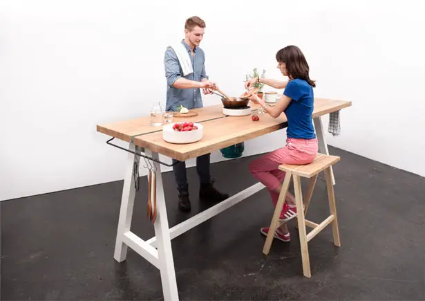 Cooking Table by Moritz Putzier