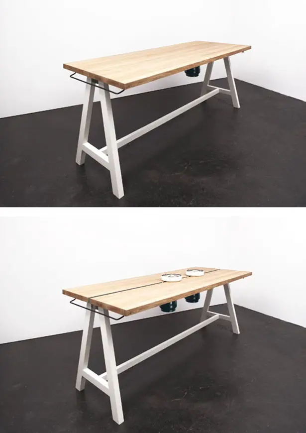 Cooking Table by Moritz Putzier