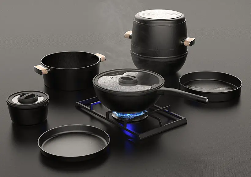 Cooking Totem - Stackable Cookware Set by Design2Gather