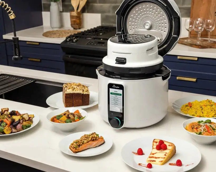 Air frying outlet lid