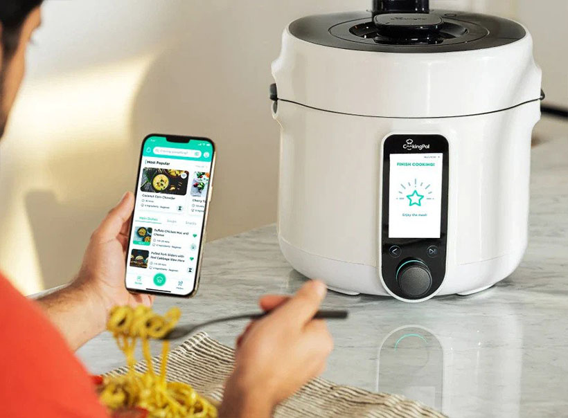 CookingPal Pronto Pressure Cooker Works with Alto Smart Air Fryer Lid