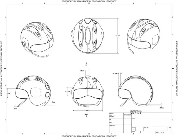 Cool Head Helmet by Andres Salazar