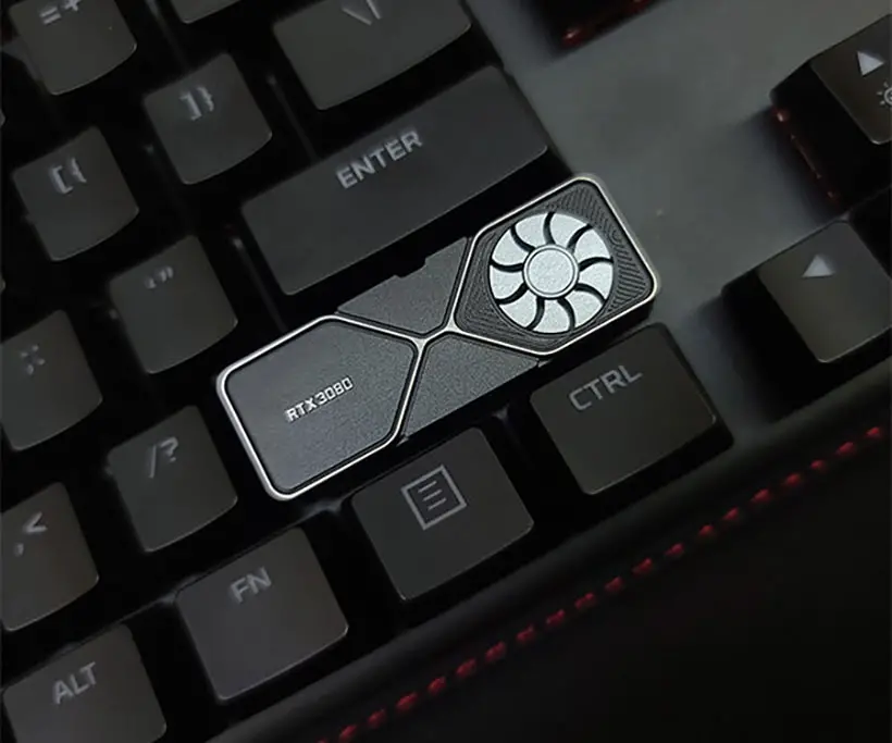 Cool RTX3080 Inspired Keycap For Right Shift Key