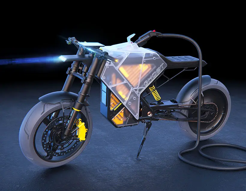 CR-DOS Ghost Electric Motorcycle Concept by Gurmukh Bhasin