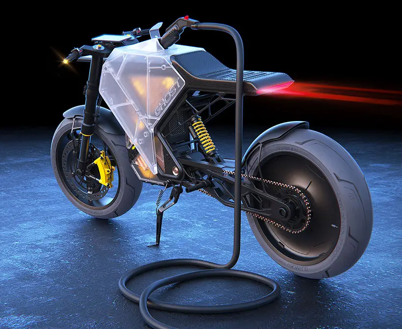 CR-DOS Ghost Electric Motorcycle Concept by Gurmukh Bhasin