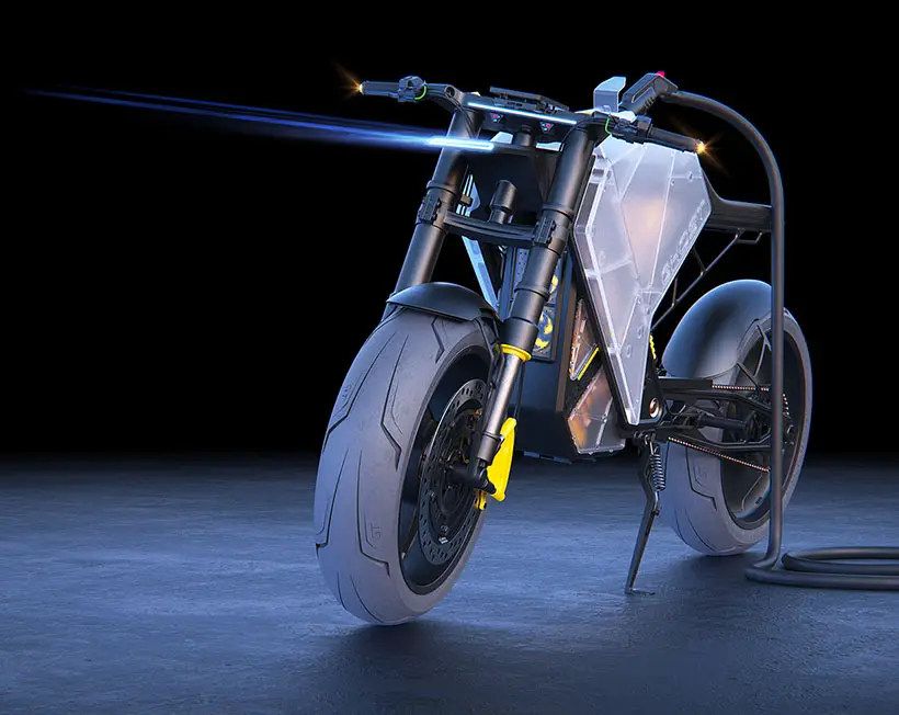CR-DOS Ghost Electric Motorcycle Concept by Gurmukh Bhasin