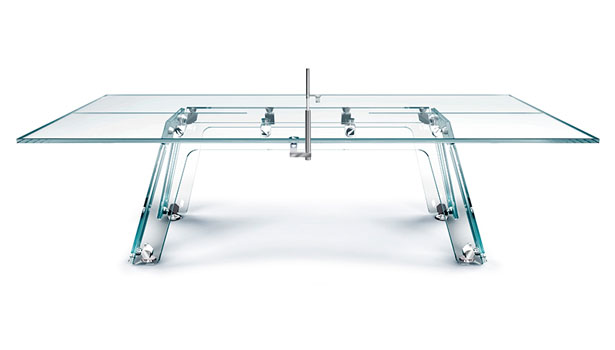 Lungolinea Crystal Ping Pong Table by Adriano Design