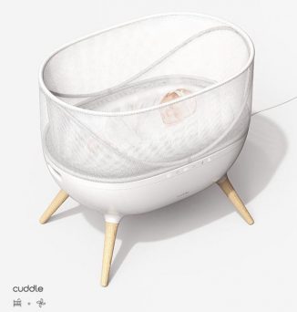 Cuddle Smart Crib Concept with Humidifier and Air Purifier