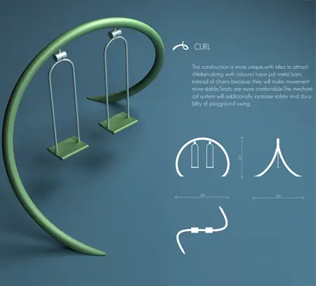 Curl Playground Swing