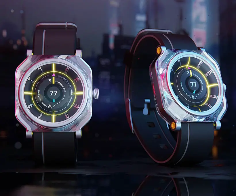 Cyberpunk 2077 Game Inspired Cyberpunk Samurai Concept Watch - Tuvie Design