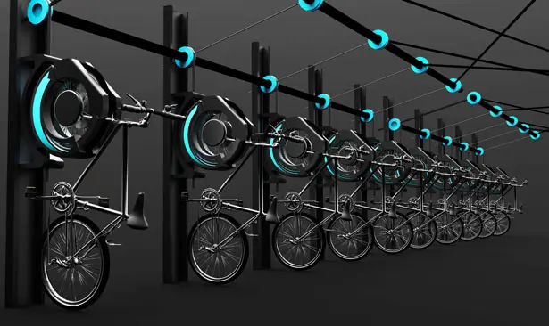 CYBLE Interactive Bicycle Stand by Subinay Malhotra