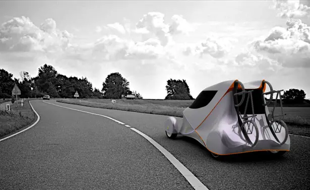 Cygo Electric Car Concept With Built-In 2-Bike Trunk Mount Rack