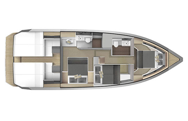 D43 Cruiser by De Antonio Yachts