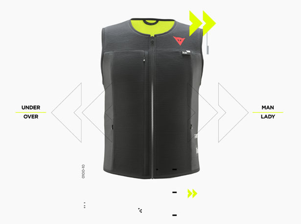 Dainese Smart Jacket with Airbag System for Motorcycle Rider