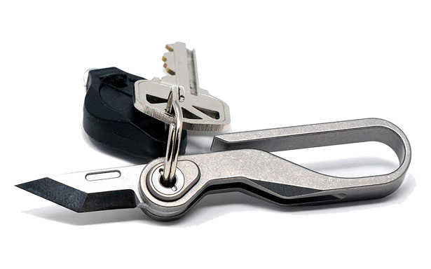 Dapper Design KLIP - itanium Carabiner Knife, EDC Suspension Hook, Belt, Key Hook, Clip and Pocket Knife All-in-One