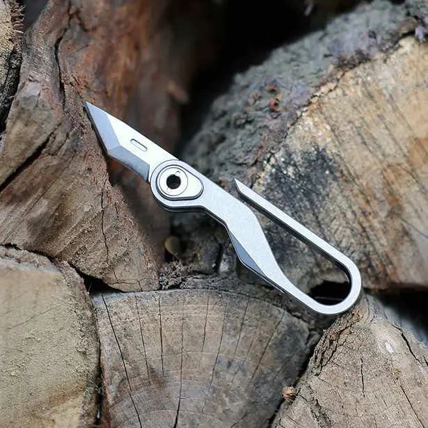Dapper Design KLIP - itanium Carabiner Knife, EDC Suspension Hook, Belt, Key Hook, Clip and Pocket Knife All-in-One