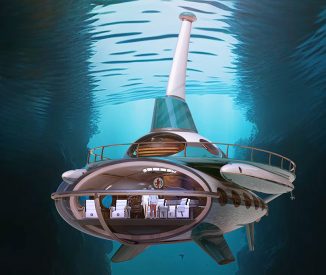 Futuristic Deep Sea Dreamer Submarine Doubles As a Yacht