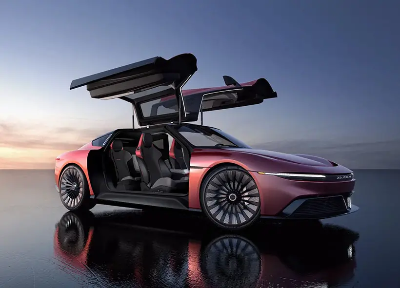 DeLorean Releases Electric DeLorean Alpha5 Concept Car