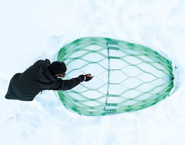 Snowcap Deployable Emergency Shelter Concept by Samuel Charles Barratt and Henry Glogau