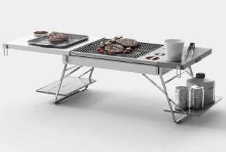 Shelf Portable Table and Camping Grill Concept Study for DHL