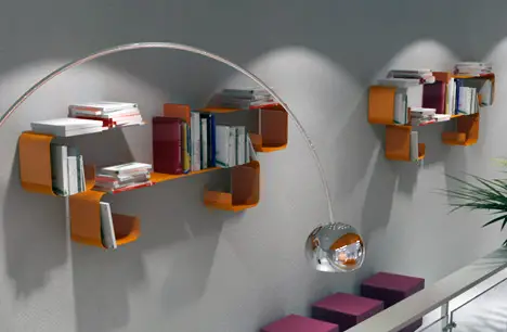 Futuristic Dimensional Shelves