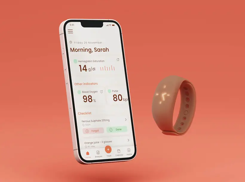 DIP Anemia Tracker Wristband by Hans Ramzan