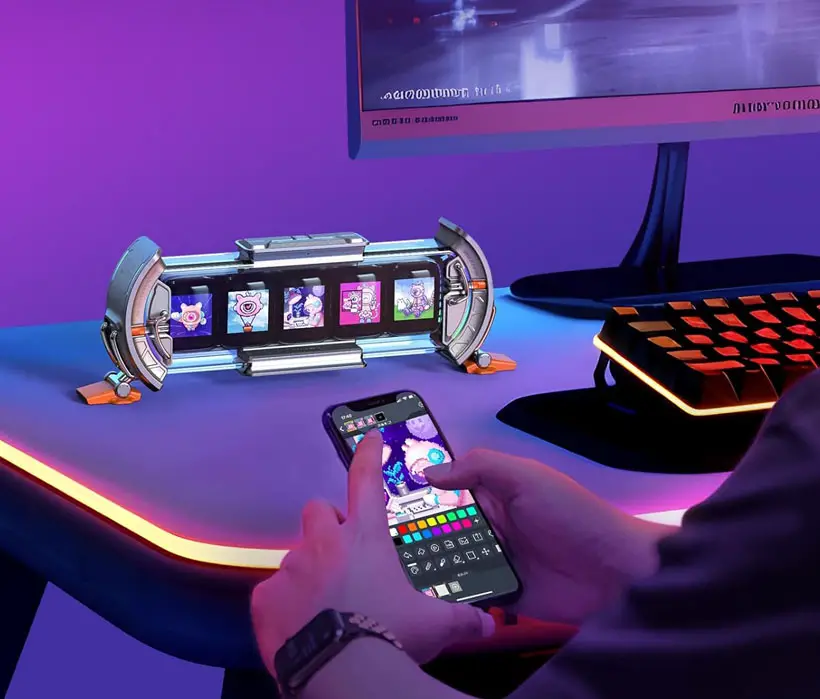Divoom Times Gate - Cyberpunk Gaming Setup Digital