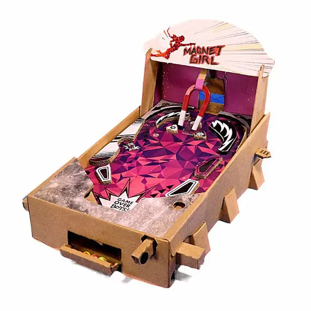 DIY Cardboard Pinball Game