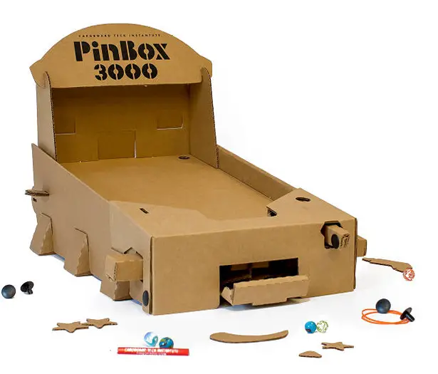 DIY Cardboard Pinball Game