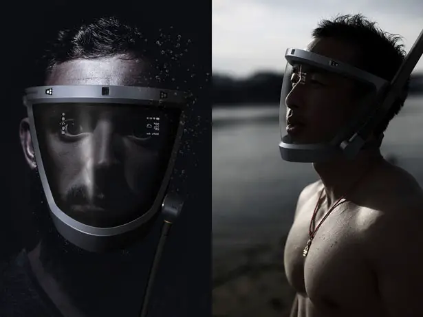 D-Mask: Digital Smart Snorkling Mask Concept by ZJ DDG