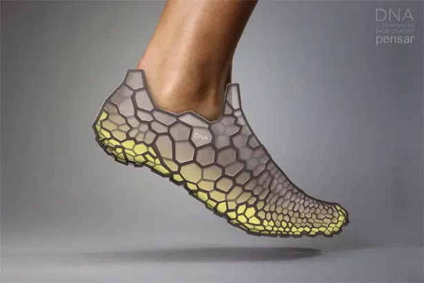 DNA 3D Printed Shoe System by Pensar Development