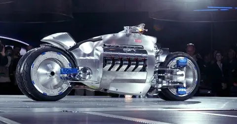 futuristic dodge tomahawk motorcycle