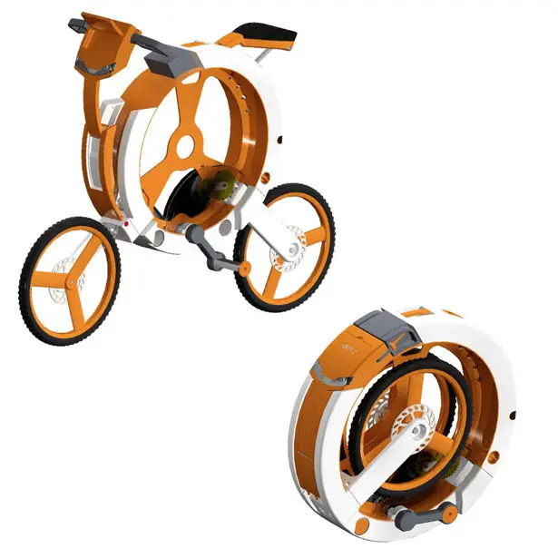 Donut Folding Bicycle by Arvind Mahabaleshwara