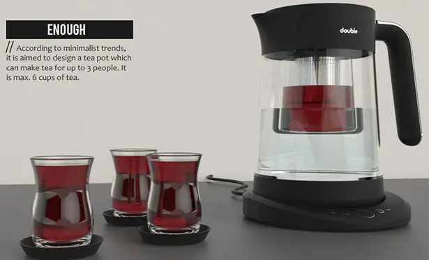 Double Compact Tea Maker by Aybike Eser