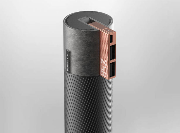 Double E Portable Battery Uses Kinetic Energy to Recharge by Zheming Zhou
