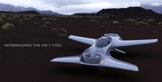 DR-7 VTOL Aircraft : Future Personal Air Mobility with a Fighter-jet Style Tandem Seating Arrangement