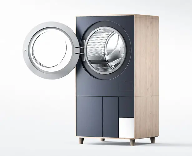 Drawsher - Washing Machine and Dehumidifier in One by Kikang Kim