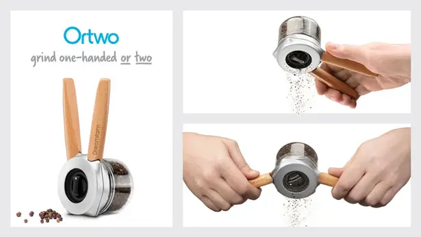 Dreamfarm Ortwo - One Handed Pepper Grinder