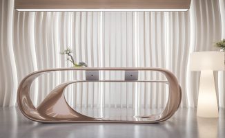 Drevva Reception Desk Was Inspired By The Beauty of Tree Growing Forms