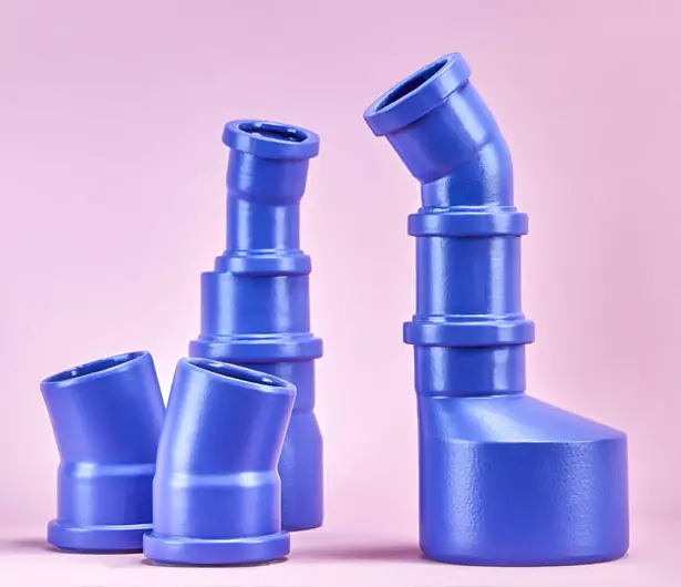 Drinking Set Looks Like Wastewater Pipes - Let's Talk Water by Klara Janypkova